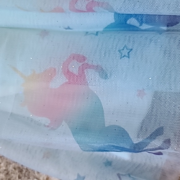 4 for $28 - Zunie Girls 2T Unicorn Dress - Picture 2 of 5